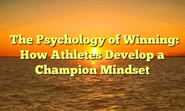 ﻿The Psychology of Winning: How Athletes Develop a Champion Mindset