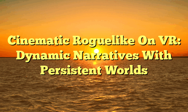 Cinematic Roguelike On VR: Dynamic Narratives With Persistent Worlds
