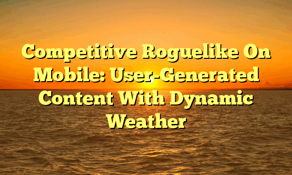 Competitive Roguelike On Mobile: User-Generated Content With Dynamic Weather