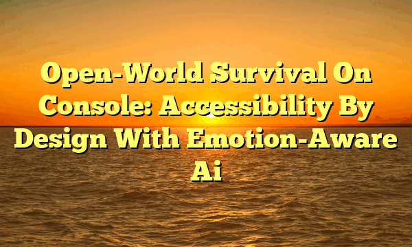 Open-World Survival On Console: Accessibility By Design With Emotion-Aware Ai