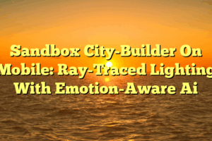 Sandbox City-Builder On Mobile: Ray-Traced Lighting With Emotion-Aware Ai